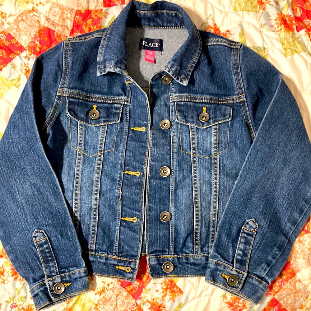 Denim jacket girls size M Childrens  place